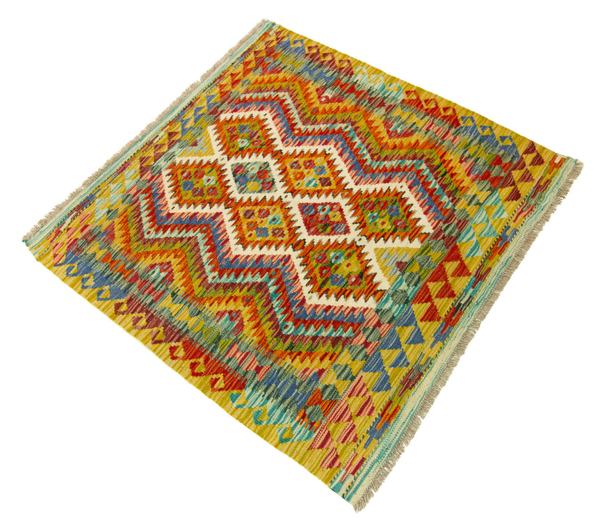 Kilim Afgano | 103 x 103 cm