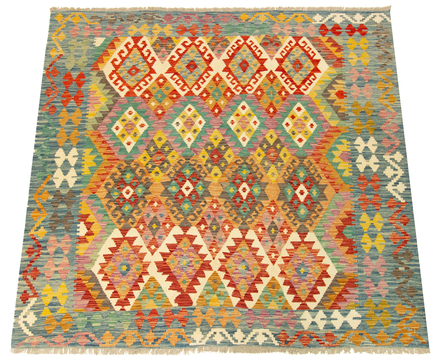 Kilim Afgano | 201 x 199 cm