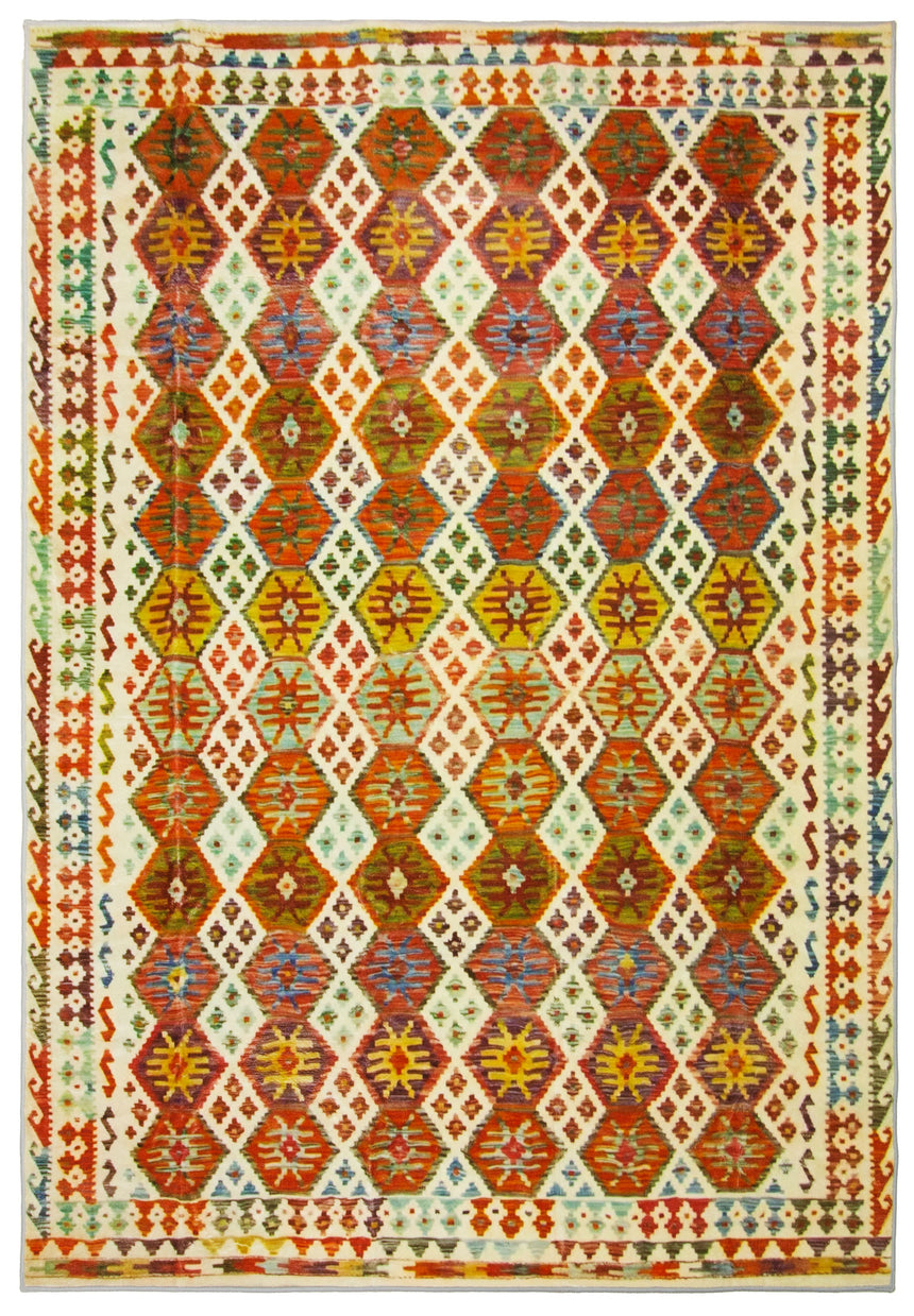 Alfombra Kilim Suave y Lavable