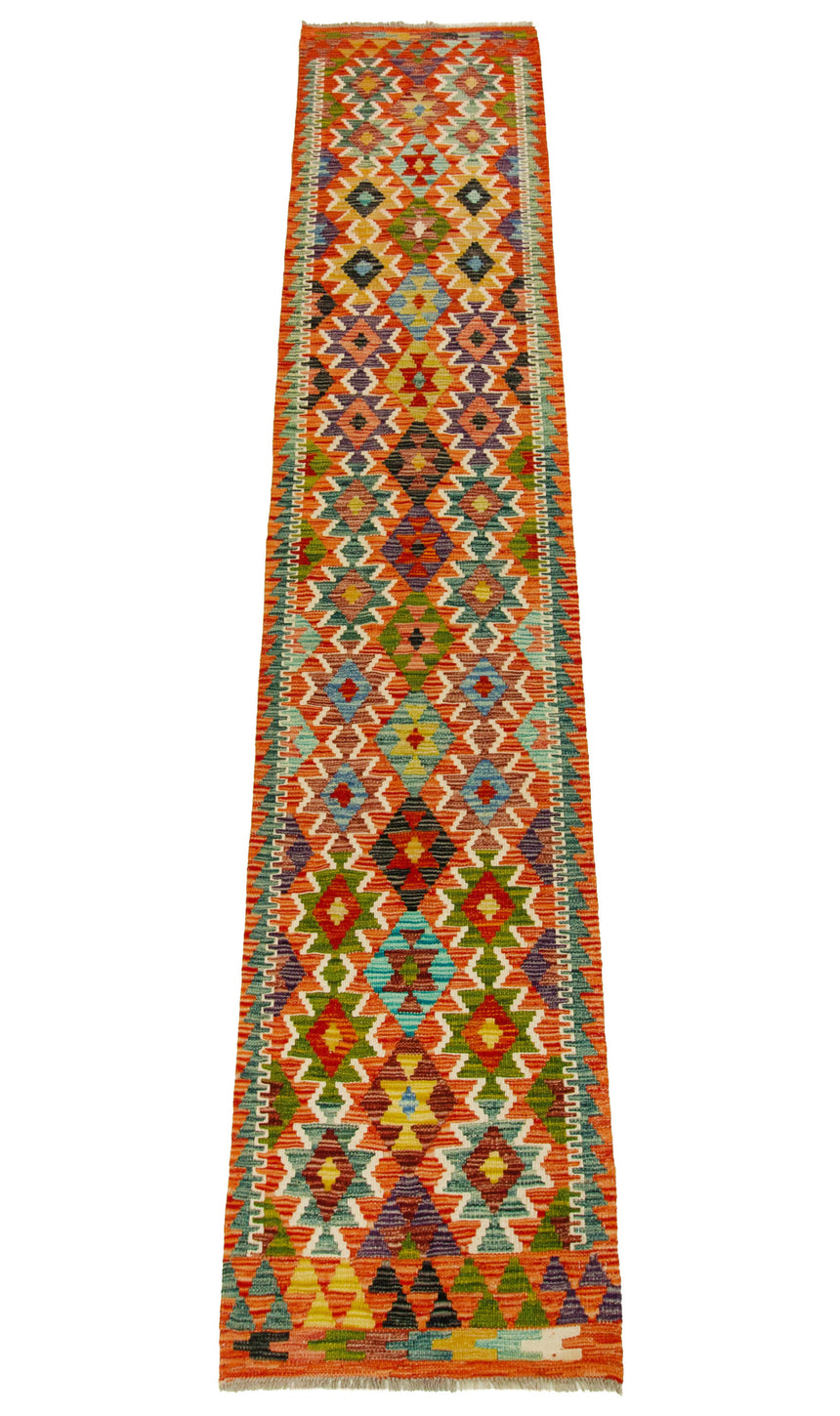 Afghan Kilim | 295 x 63 cm