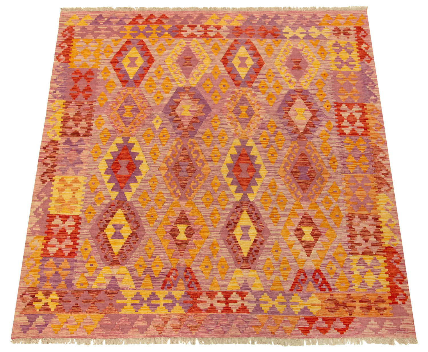 Kilim Afgano | 201 x 198 cm