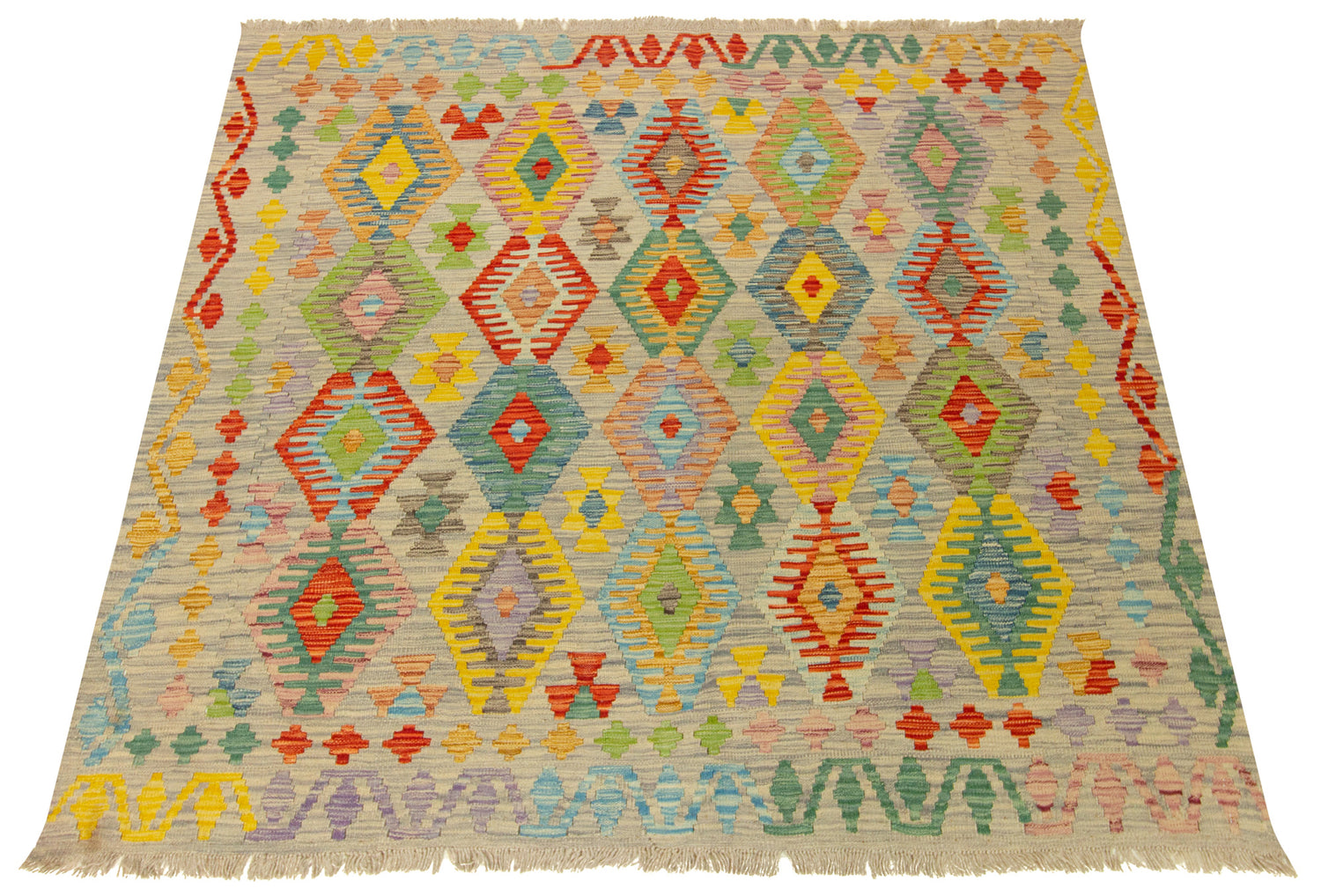 Kilim Afgano | 154 x 149 cm