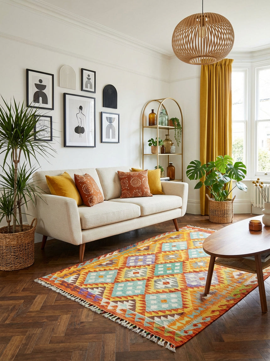 Kilim Afgano | 203 x 160 cm