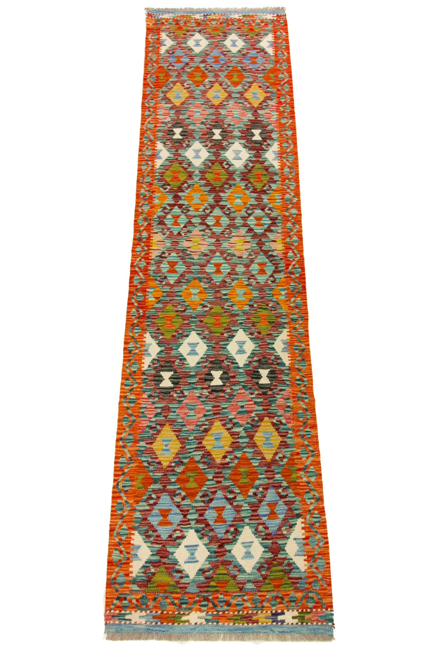 Kilim Afgano | 299 x 76 cm