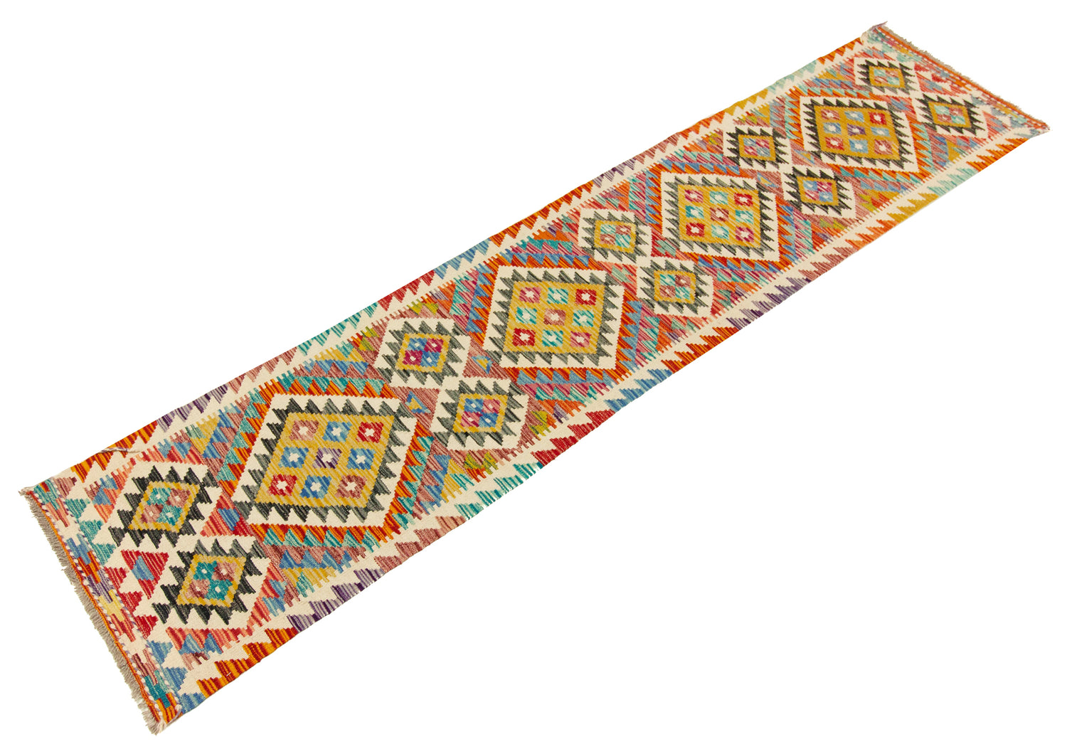 Afghan Kilim | 295 x 61 cm
