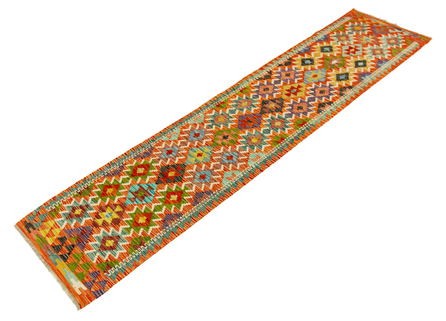 Afghan Kilim | 295 x 63 cm