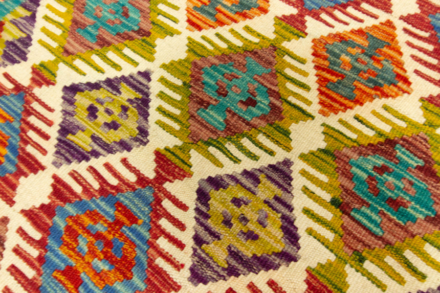 Kilim Afgano | 100 x 97 cm