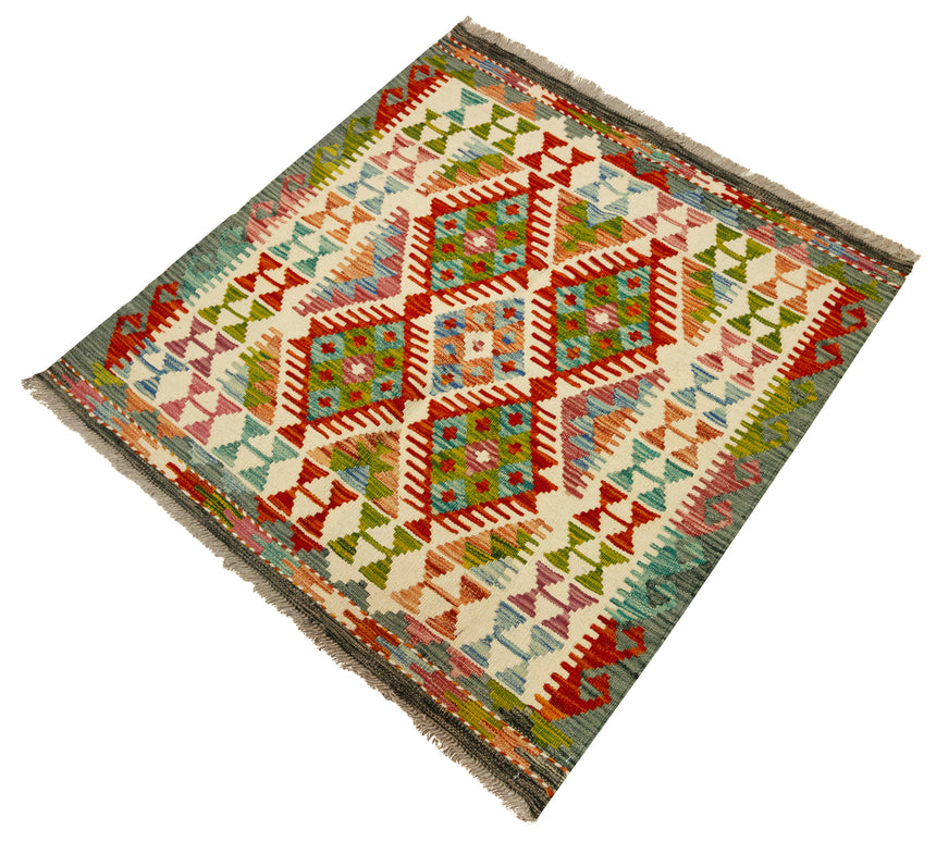 Kilim Afgano | 102 x 100 cm
