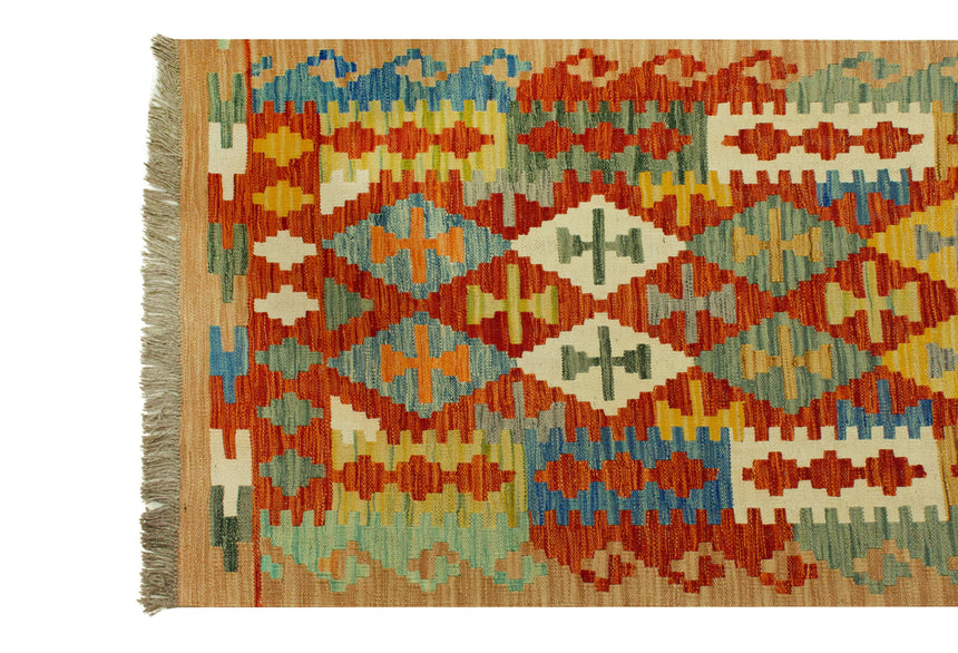 Afghan Kilim | 250 x 89 cm