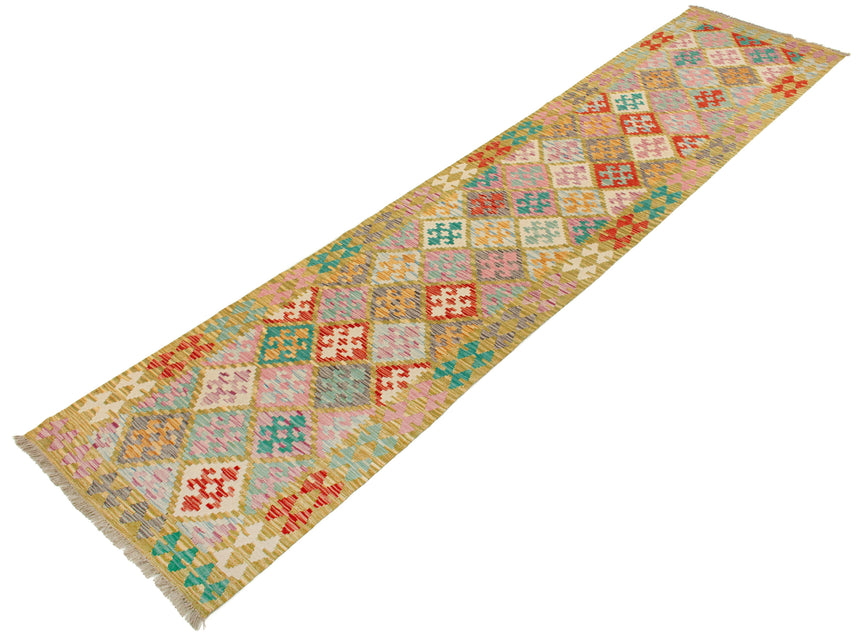 Afghan Kilim | 390 x 86 cm