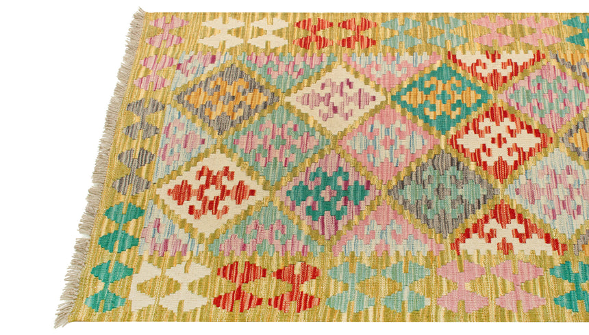 Afghan Kilim | 390 x 86 cm