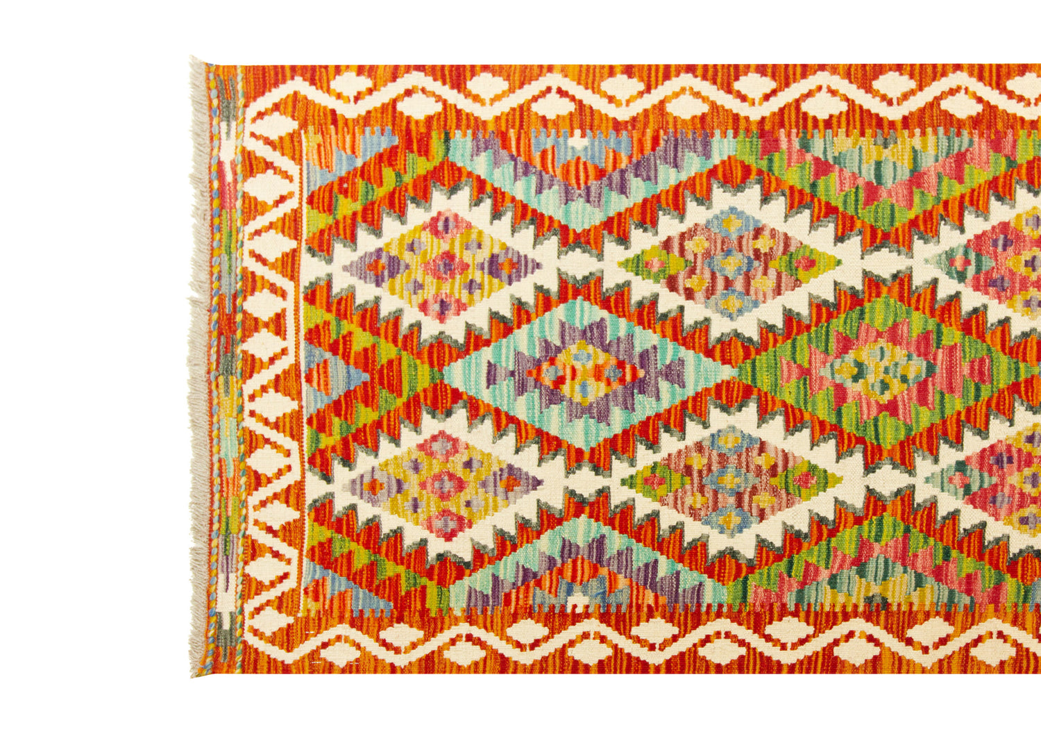 Kilim Afgano | 285 x 85 cm