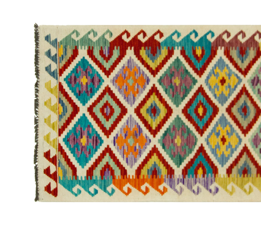 Kilim Afgano | 395 x 81 cm