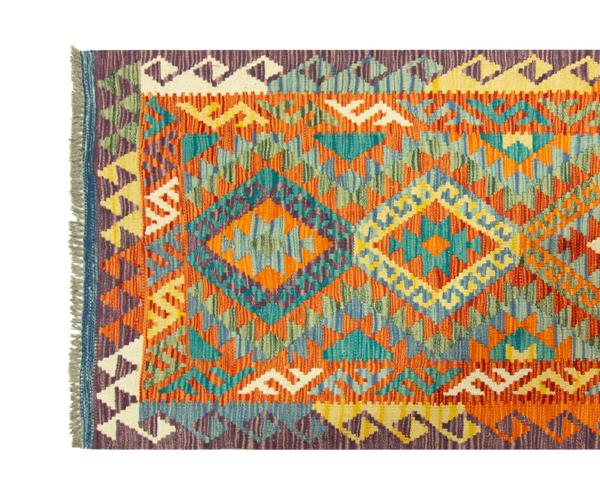 Kilim Afgano | 393 x 92 cm