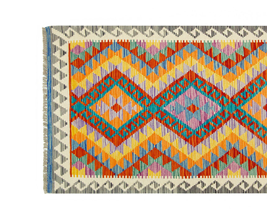 Kilim Afgano | 383 x 86 cm