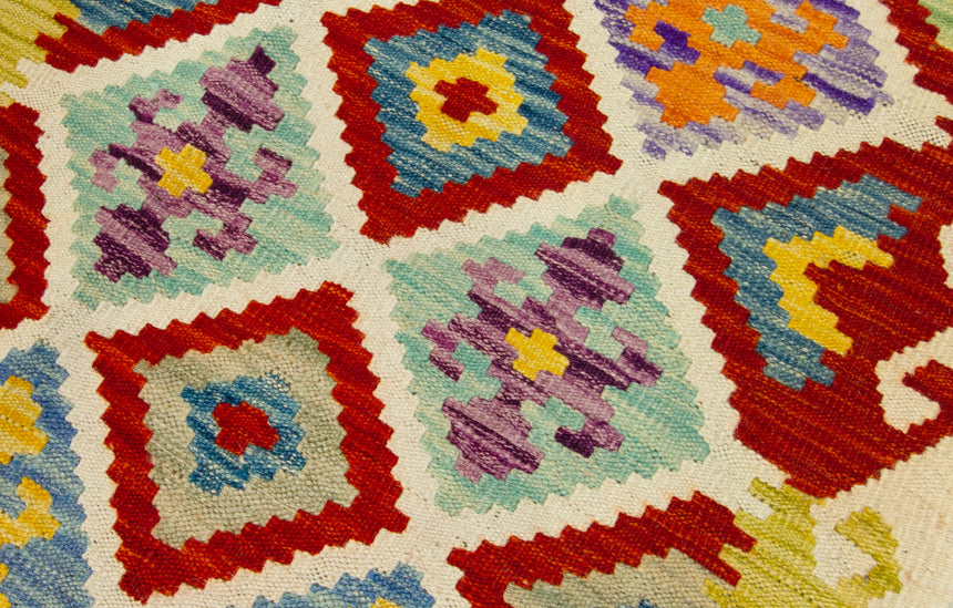 Kilim Afgano | 395 x 81 cm