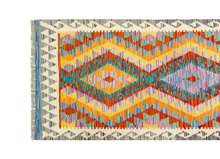 Kilim Afgano | 383 x 86 cm
