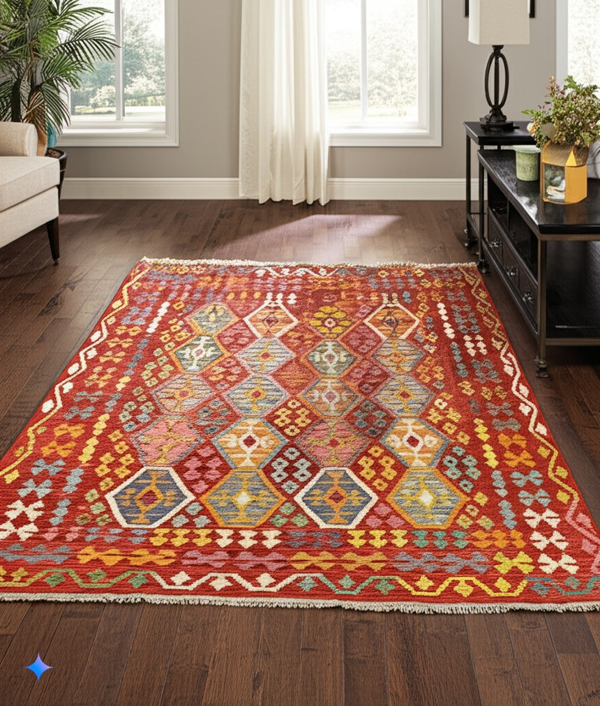 Kilim Afgano | 193 x 207 cm