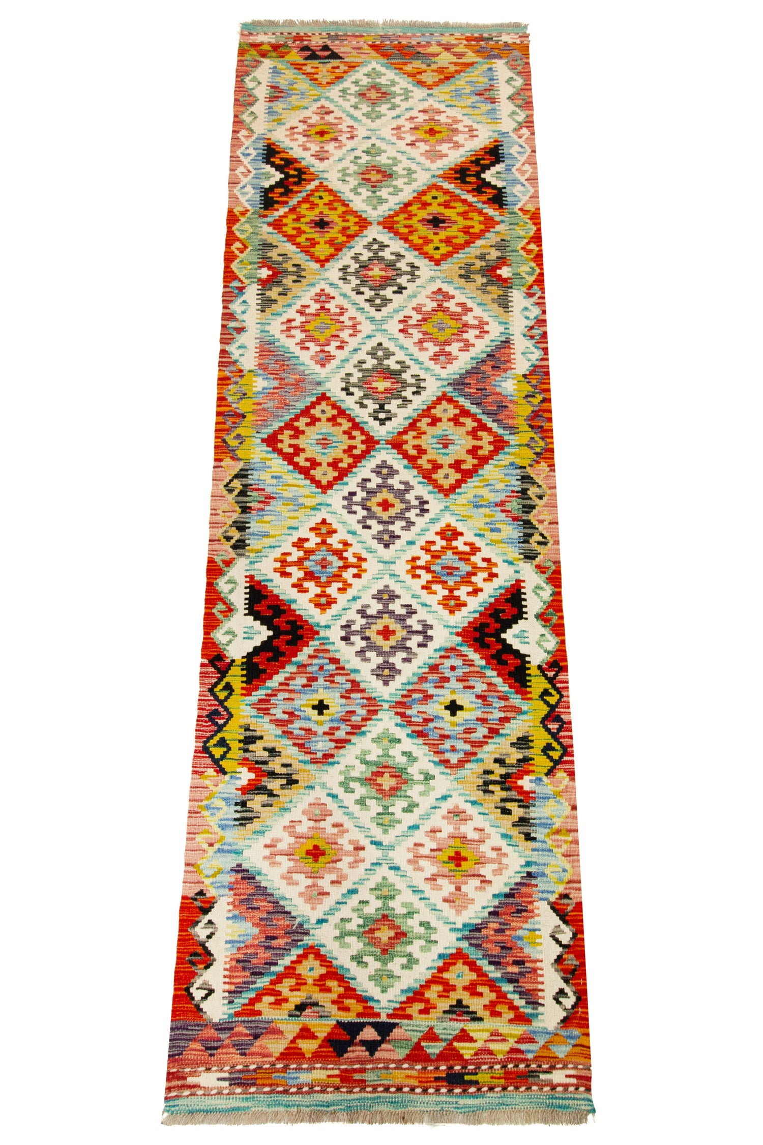 Kilim Afgano | 259 x 80 cm