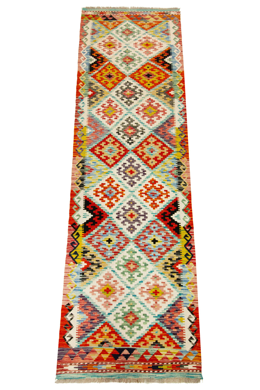 Kilim Afgano | 259 x 80 cm