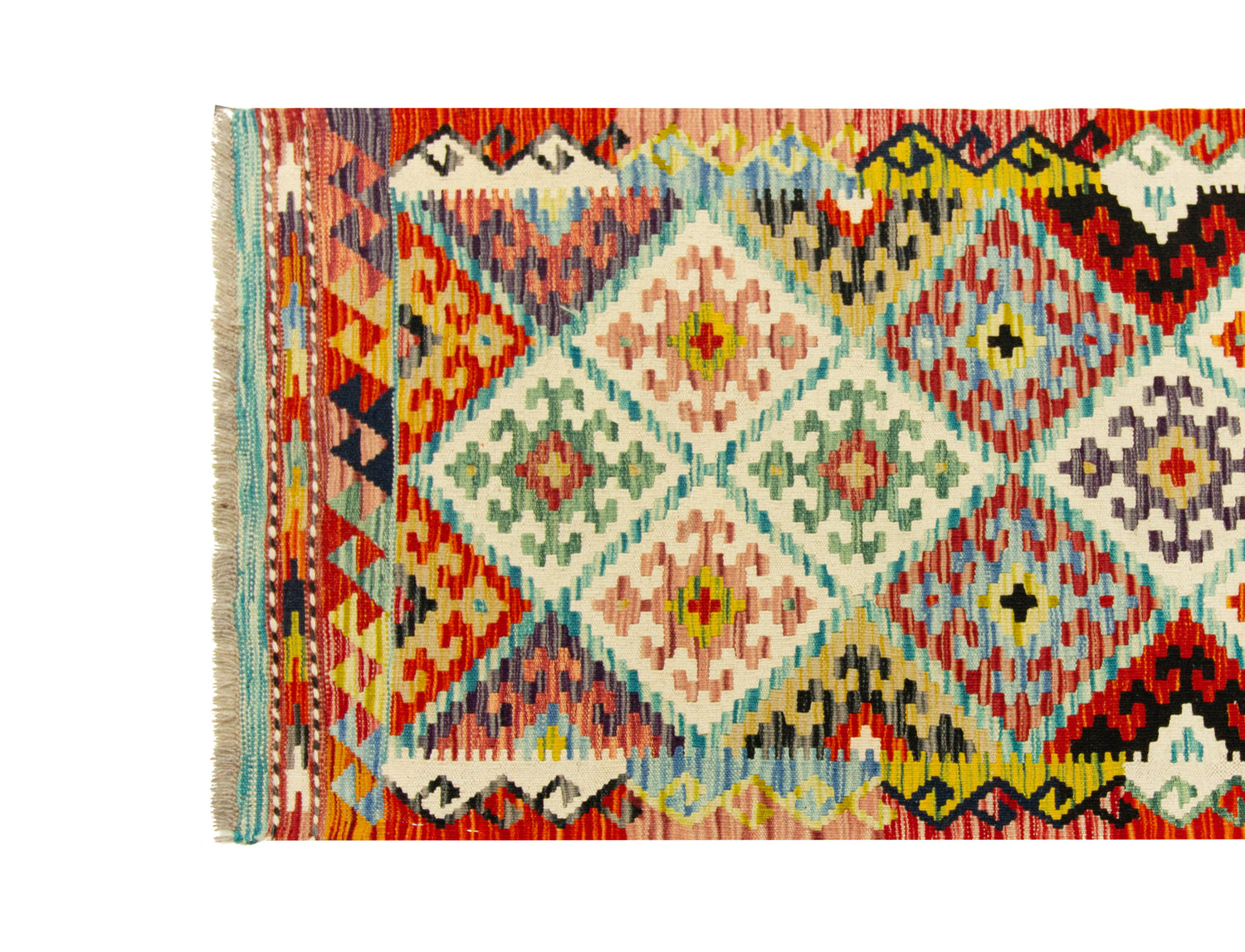 Kilim Afgano | 259 x 80 cm