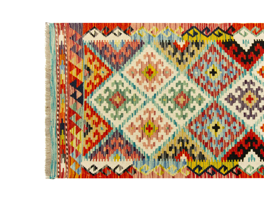 Kilim Afgano | 259 x 80 cm