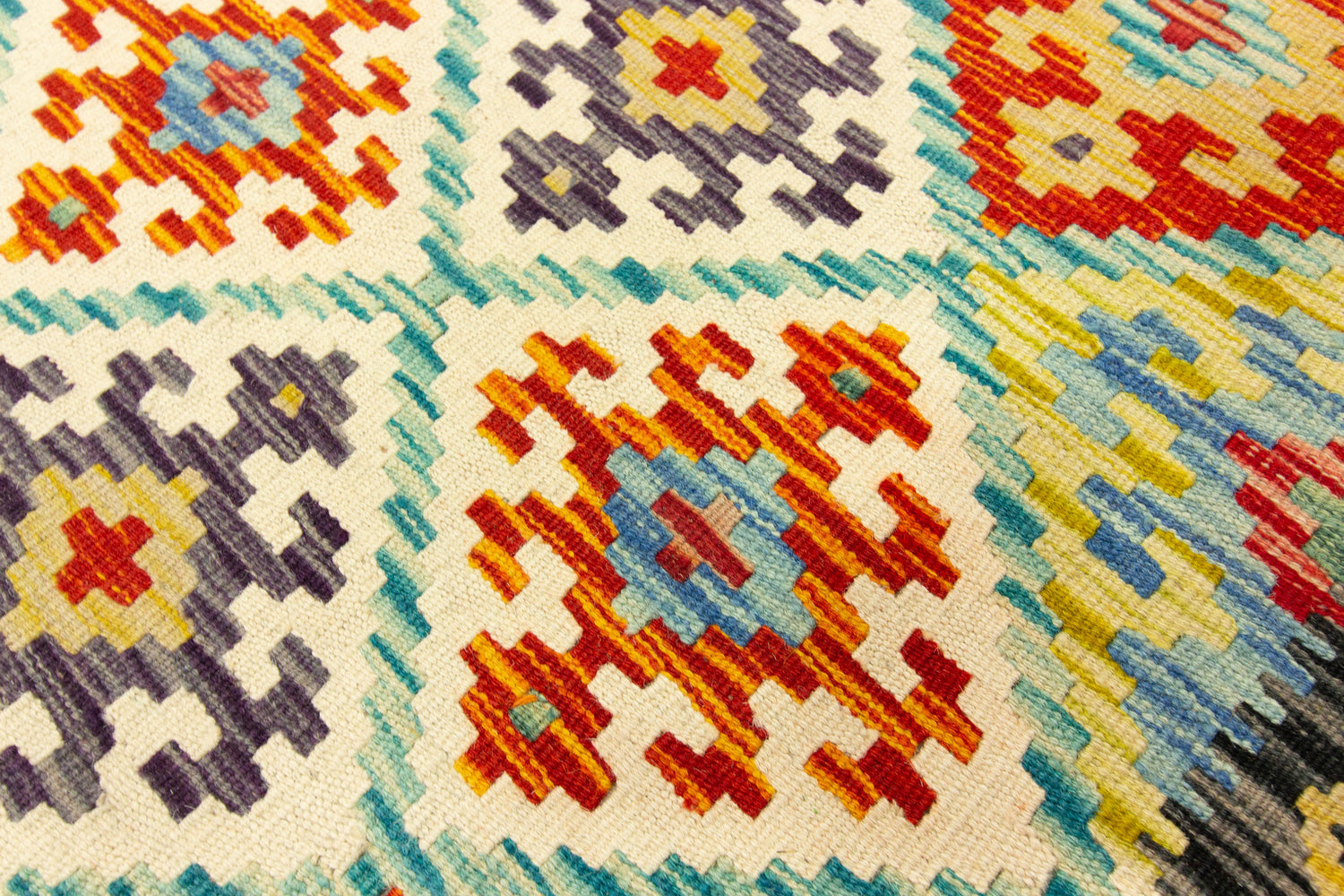 Kilim Afgano | 259 x 80 cm