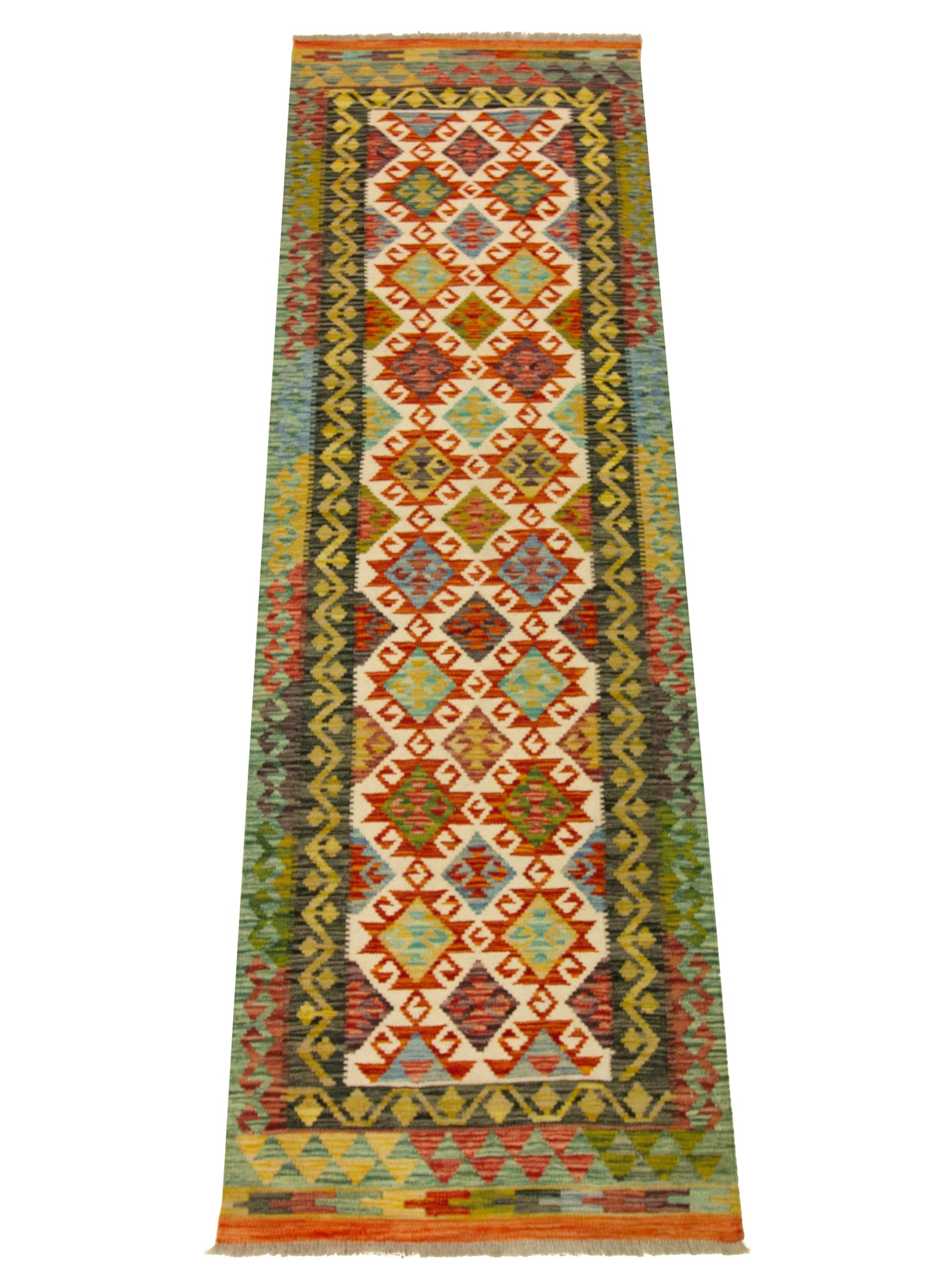 Afghan Kilim | 252 x 81 cm