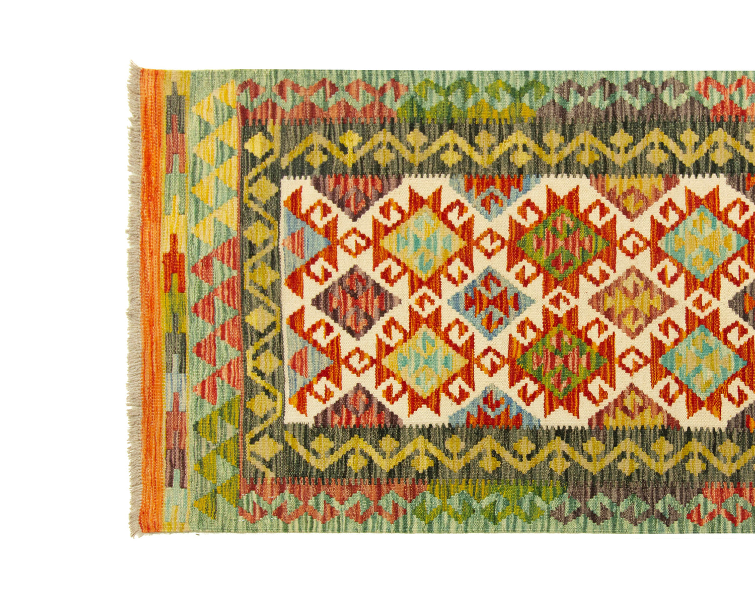 Afghan Kilim | 252 x 81 cm