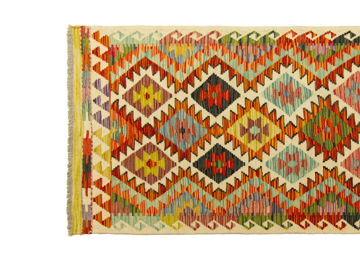 Afghan Kilim | 249 x 80 cm