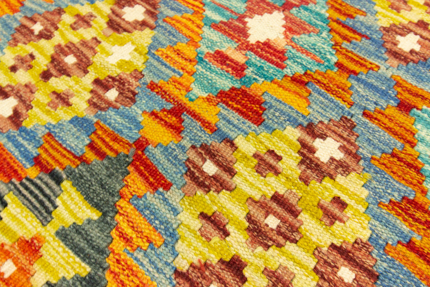 Afghan Kilim | 251 x 80 cm