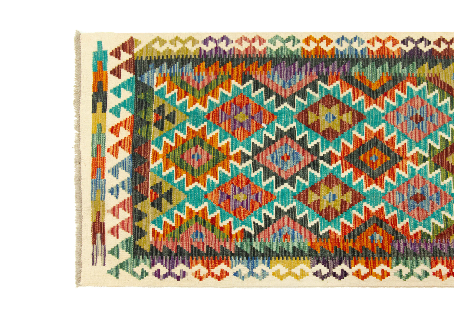 Afghan Kilim | 247 x 83 cm