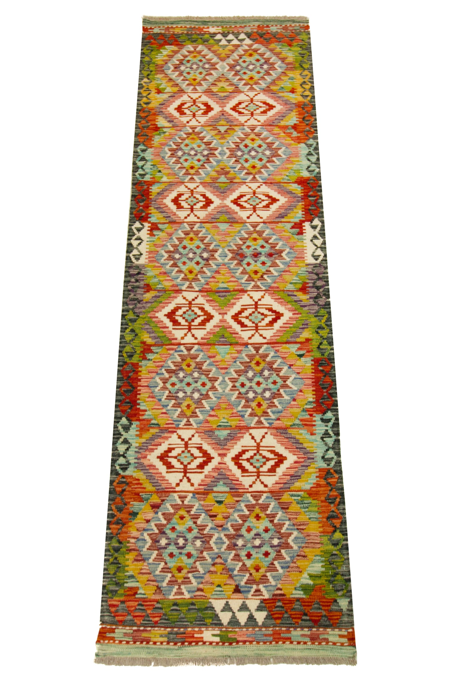 Afghan Kilim | 252 x 78 cm