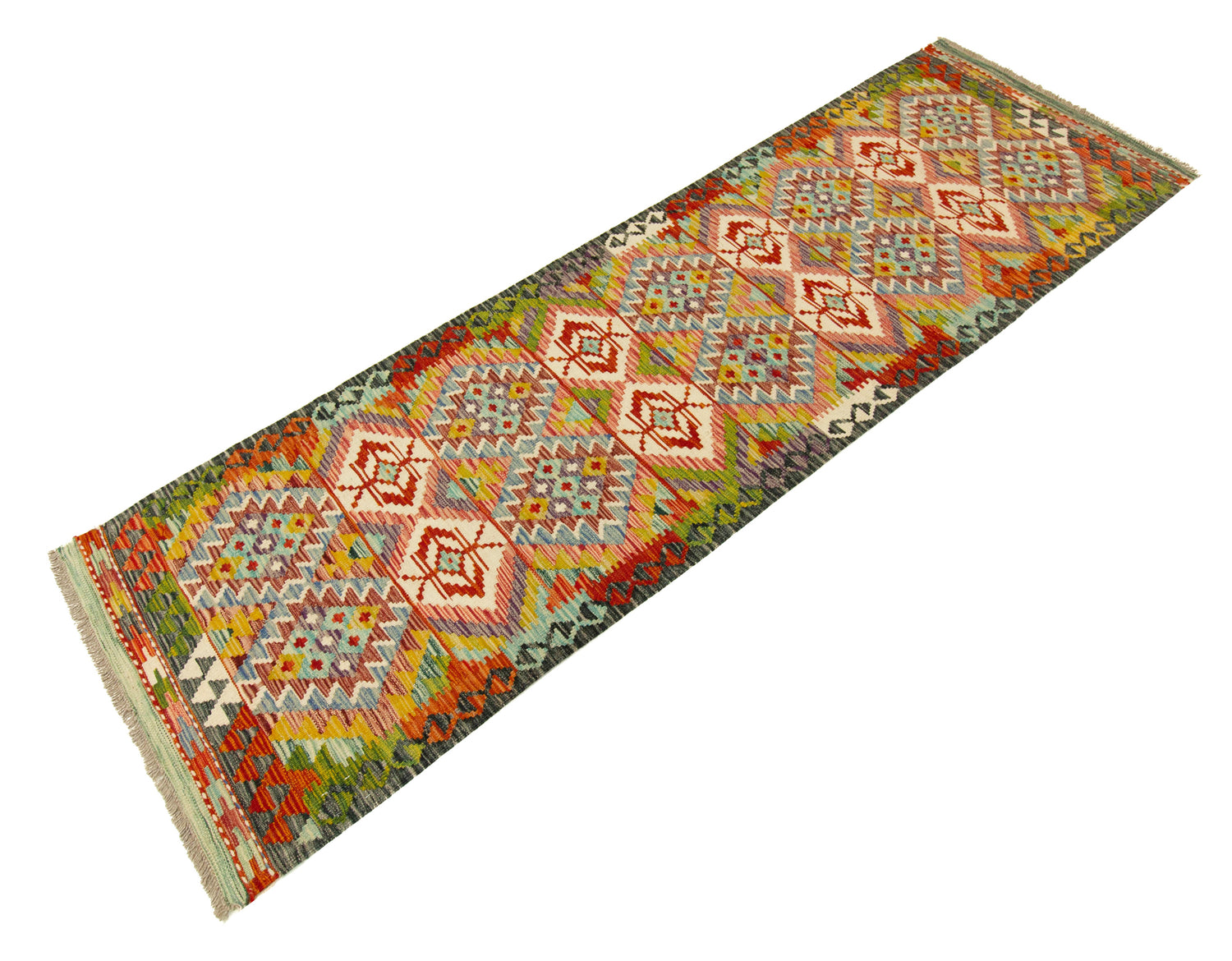Afghan Kilim | 252 x 78 cm