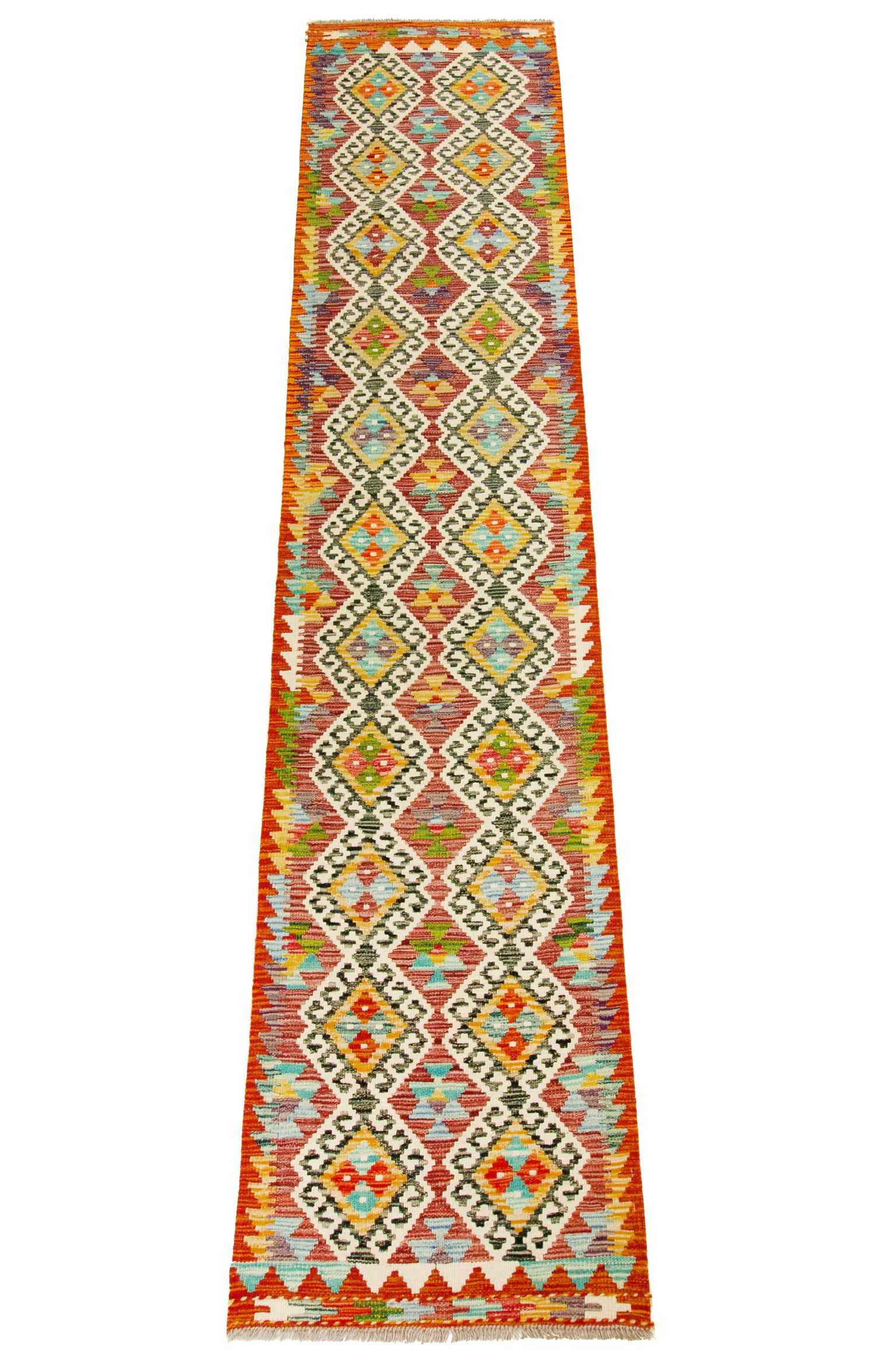 Afghan Kilim | 291 x 64 cm