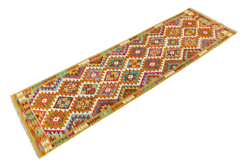 Kilim Afgano | 309 x 80 cm