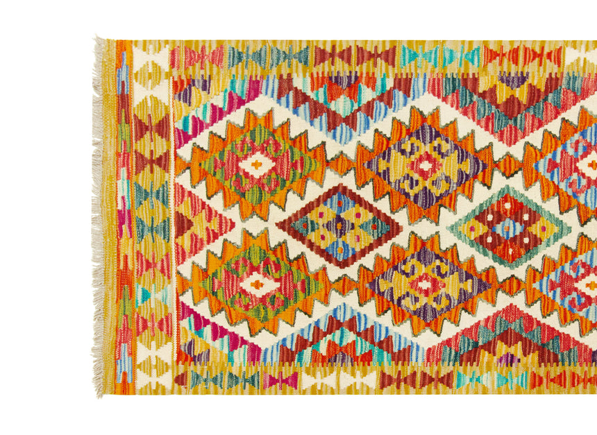 Kilim Afgano | 309 x 80 cm