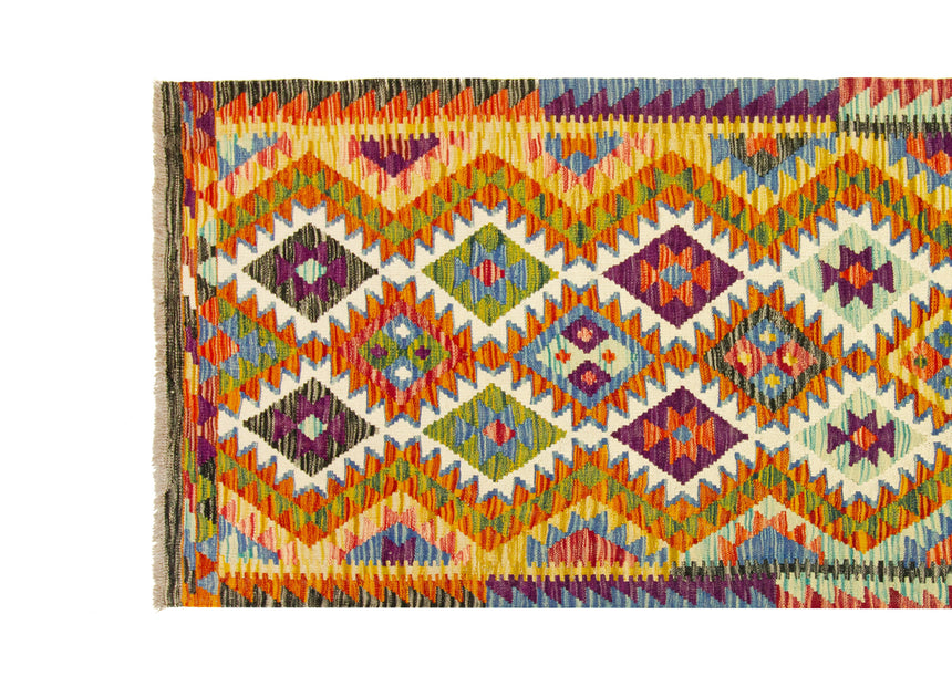 Afghan Kilim | 392 x 92 cm