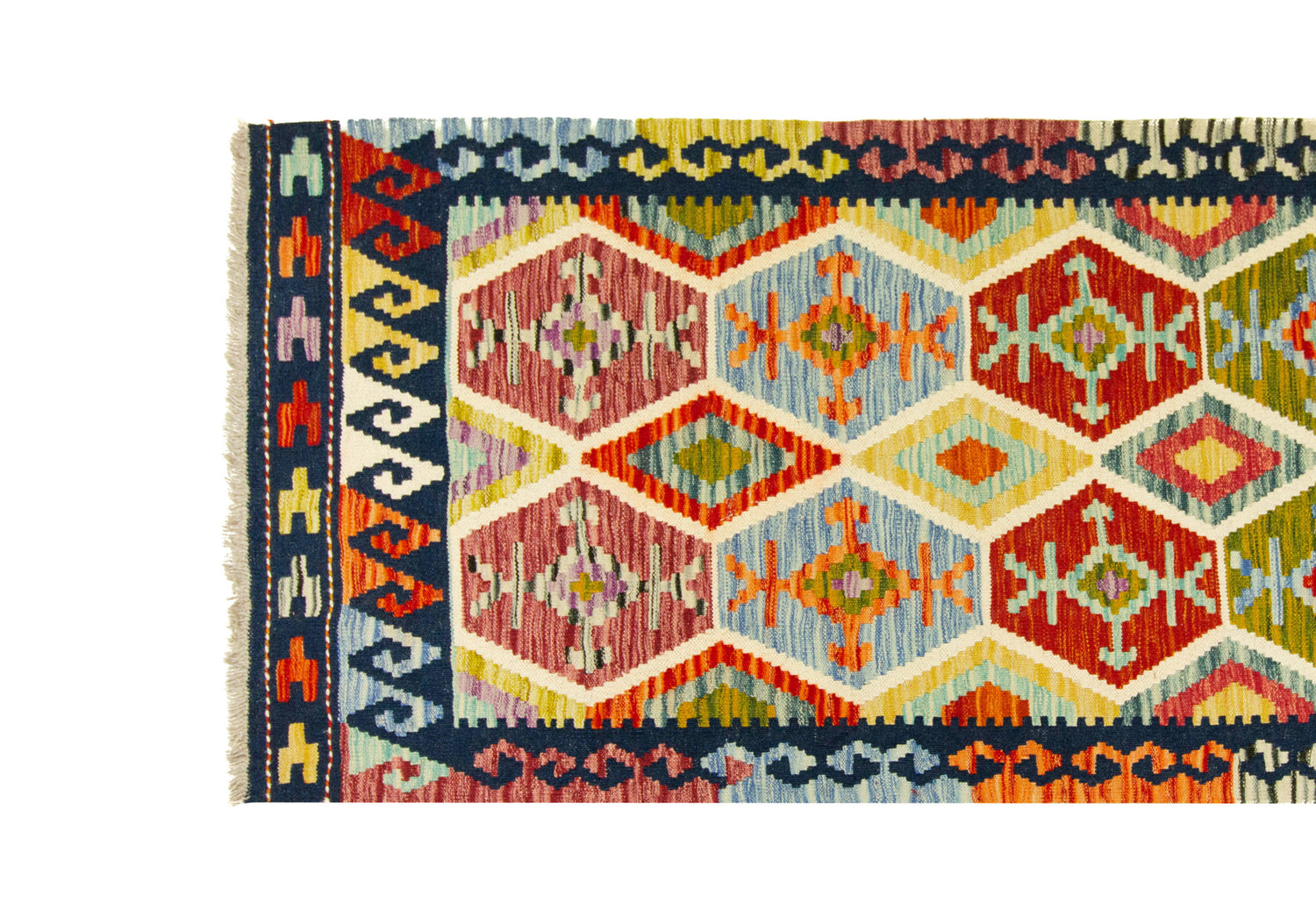 Kilim Afgano | 301 x 84 cm