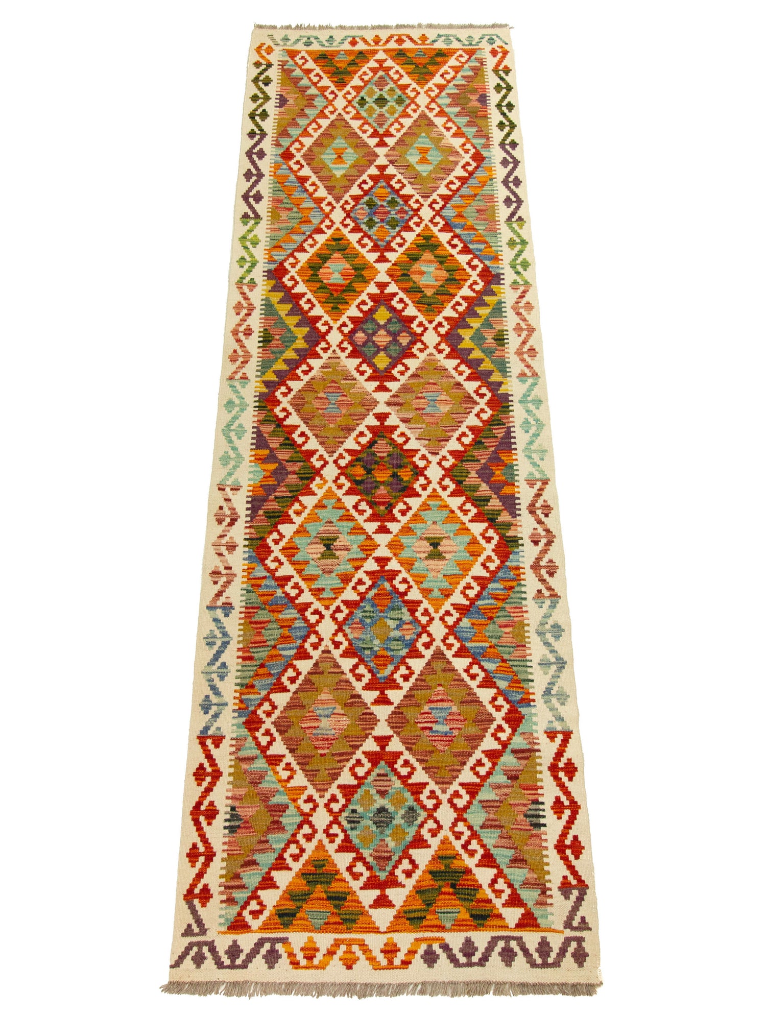 Afghan Kilim | 281 x 90 cm