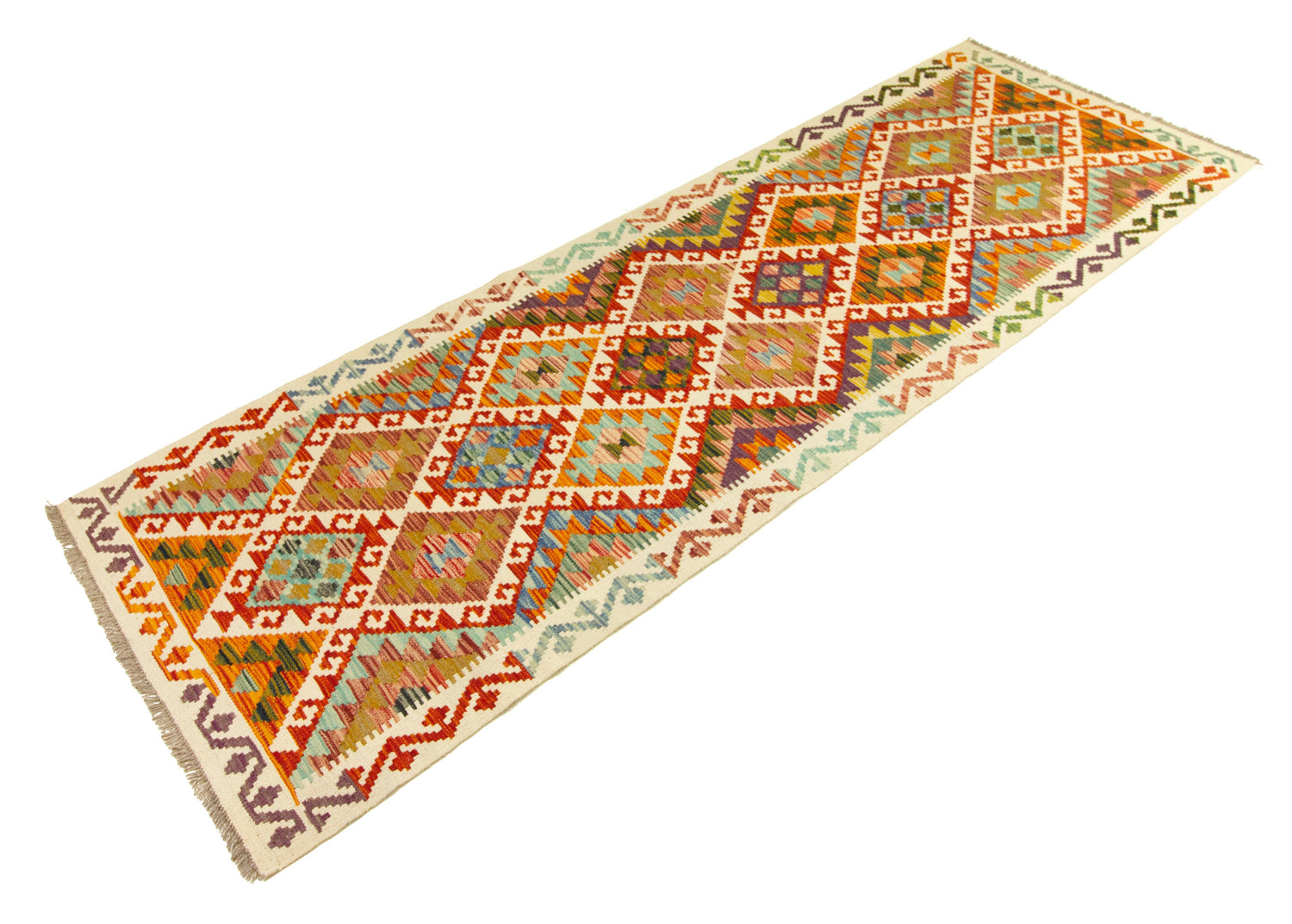 Afghan Kilim | 281 x 90 cm