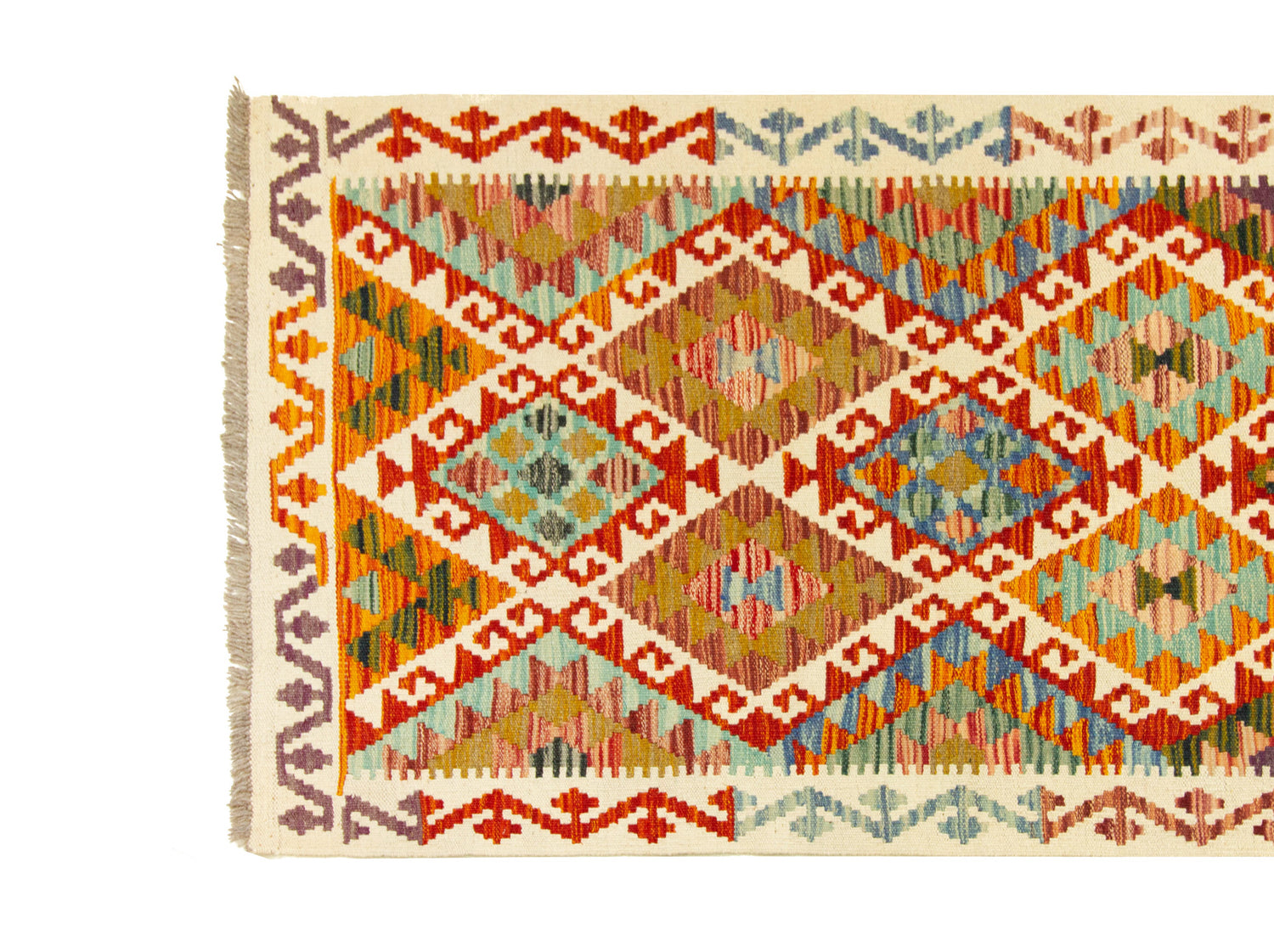 Afghan Kilim | 281 x 90 cm