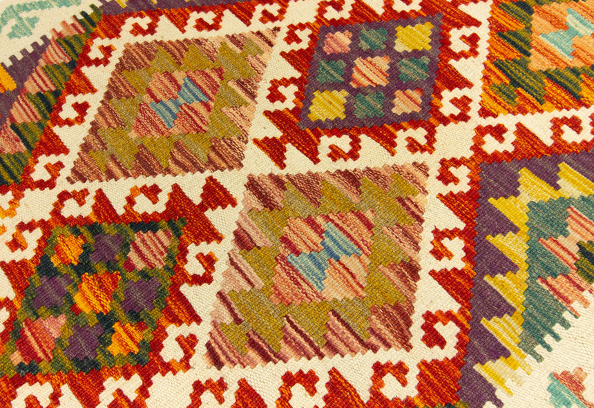 Afghan Kilim | 281 x 90 cm