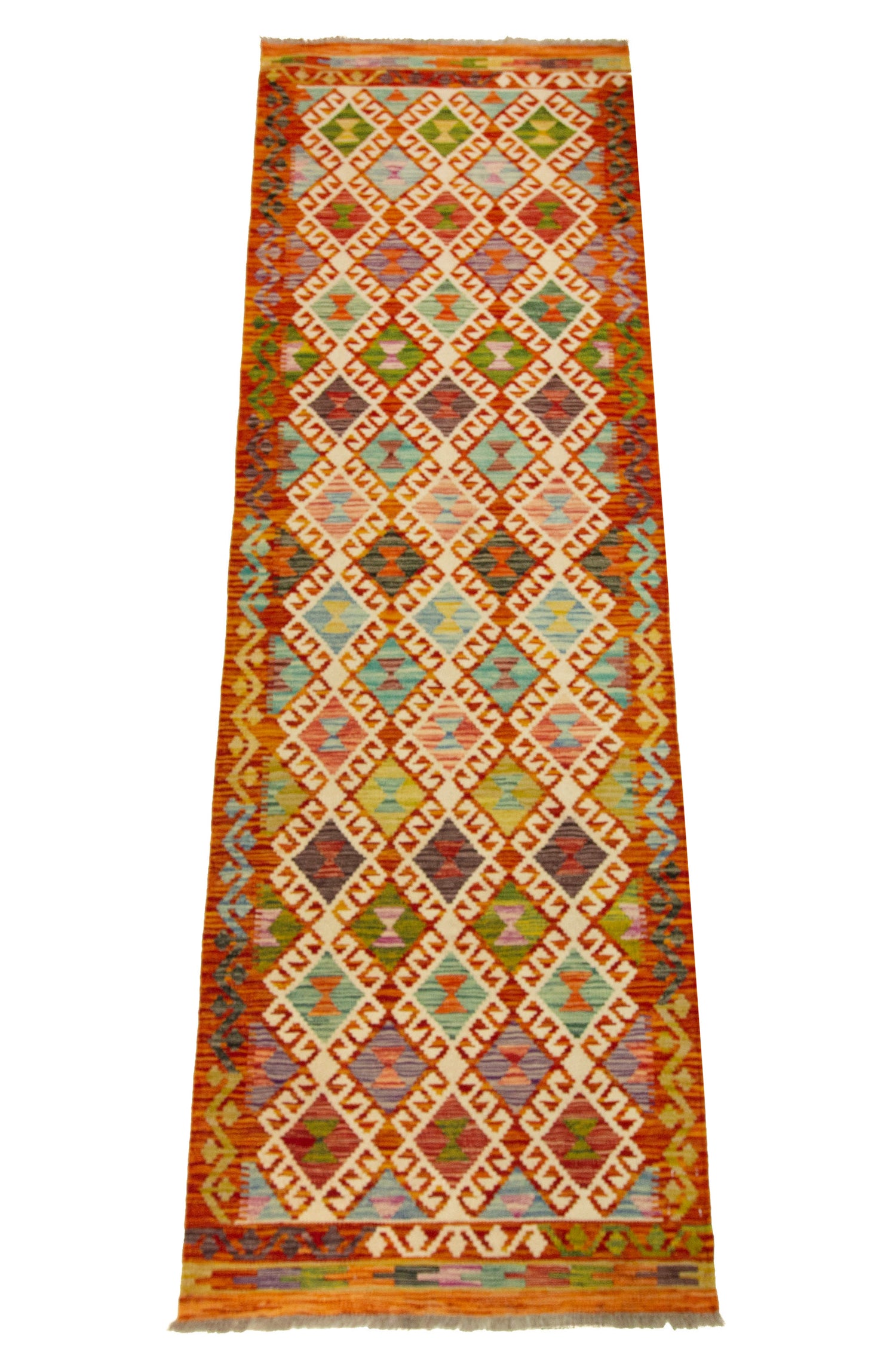 Afghan Kilim | 252 x 83 cm