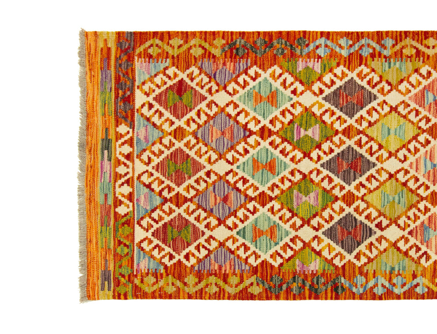 Afghan Kilim | 252 x 83 cm