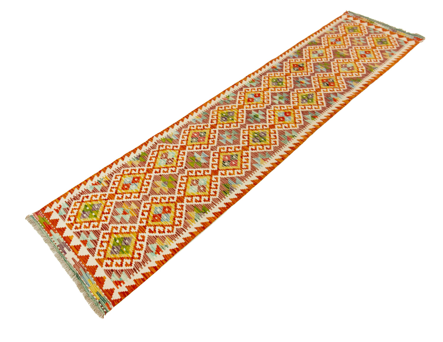 Afghan Kilim | 291 x 61 cm