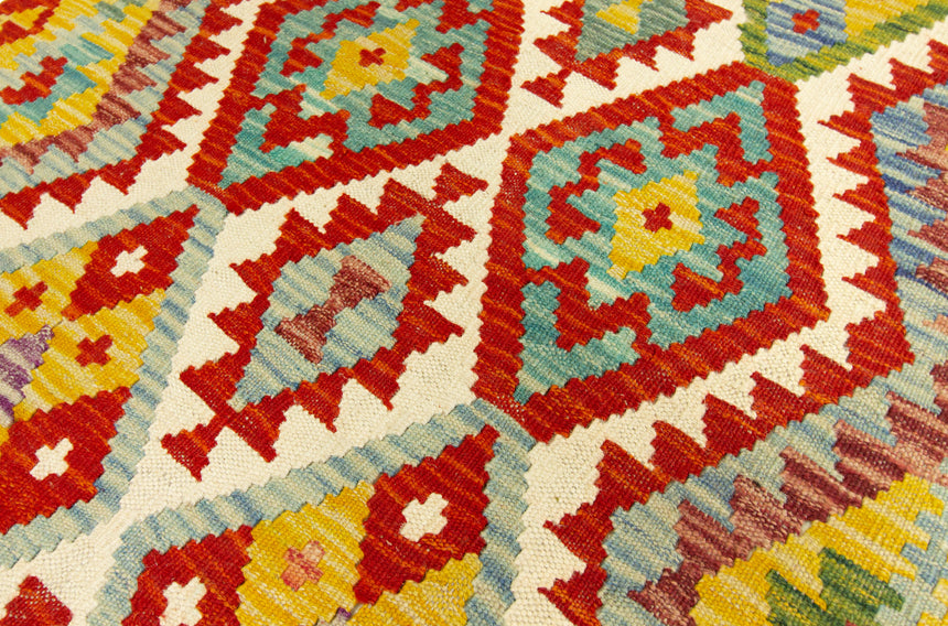 Kilim Afgano | 394 x 84 cm