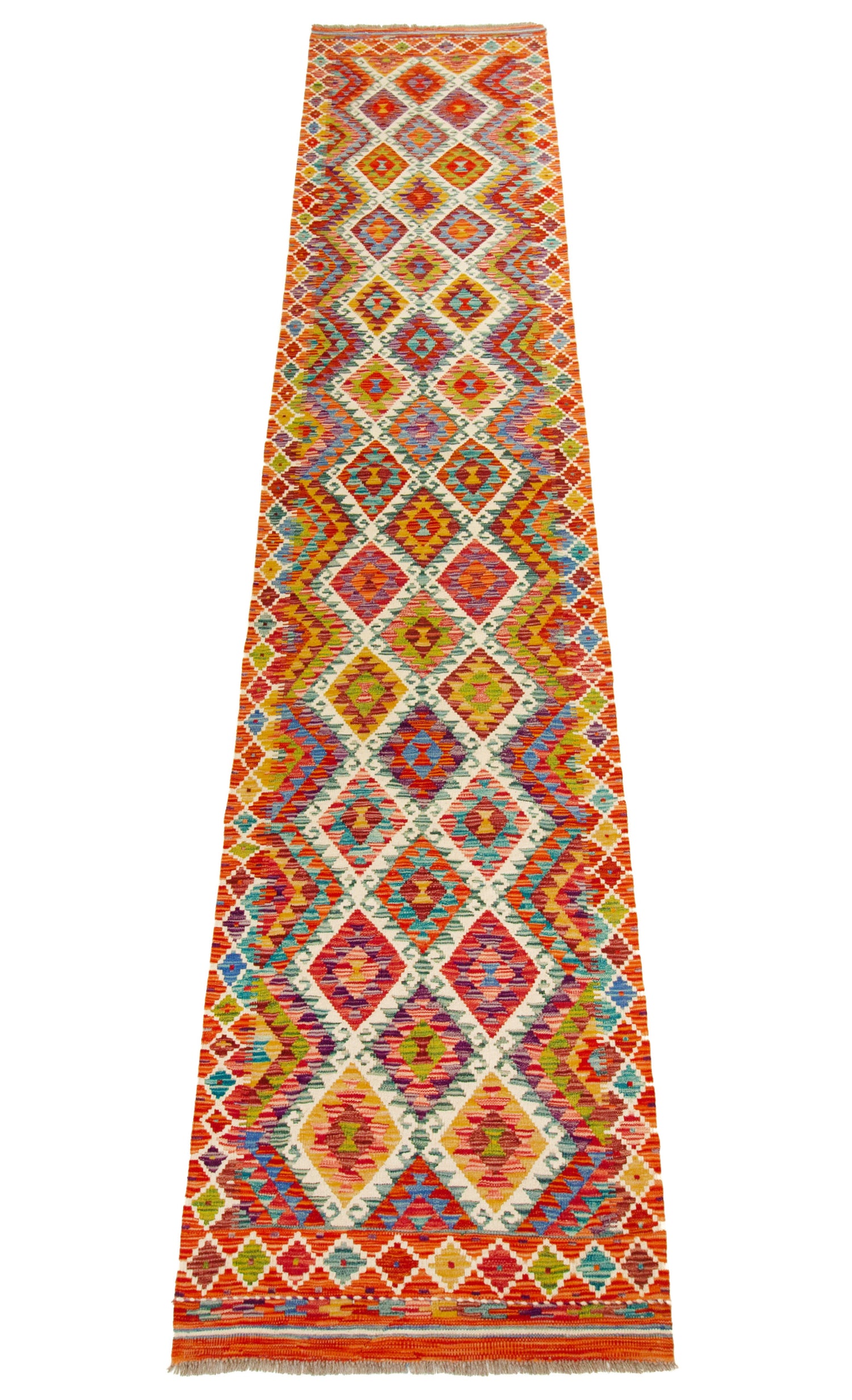 Kilim Afgano | 383 x 82 cm