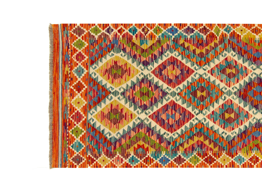 Kilim Afgano | 383 x 82 cm