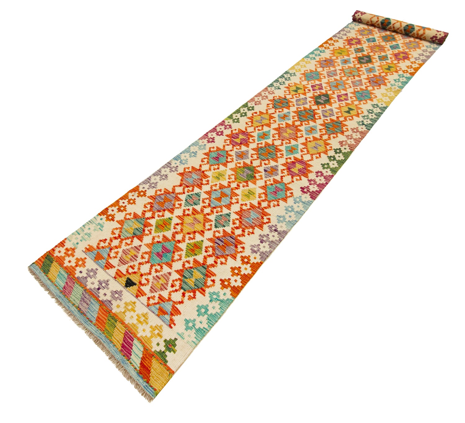 Kilim Afgano | 492 x 82 cm